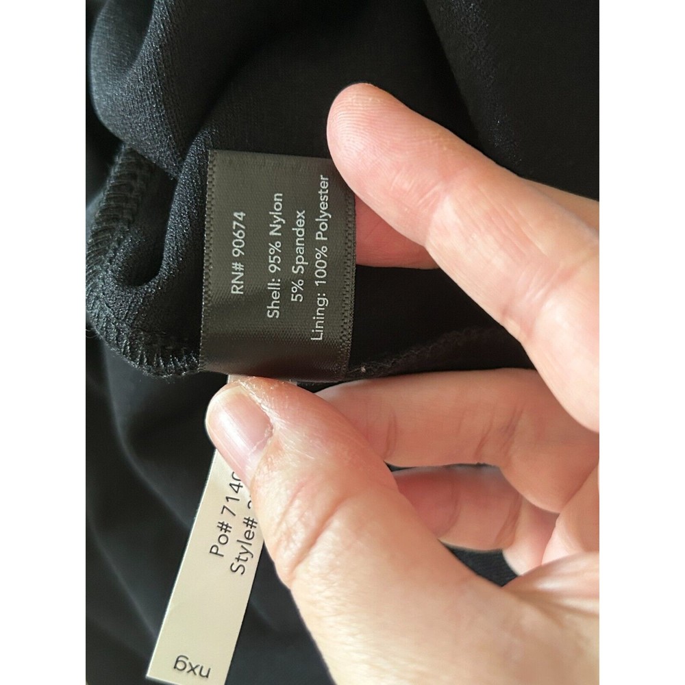 Boston Proper Blouse Women’s Small Black Cold Shoulder Shirt Top Short Sleeve - Picture 7 of 12